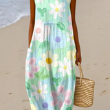 Erin – Rochie midi cu flori pastelate