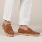 Espadrile Riviera din Suede Maro