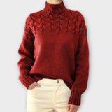 Eva | Pulover cu Model de Tricot Detaliat