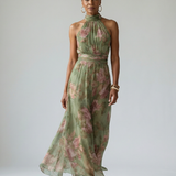 Naomi | Rochie Maxi cu Guler Halter