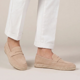 Espadrile Riviera din Suede Bej