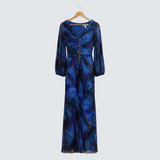 Quintessa™ | Rochie Maxi Plisată Colorată