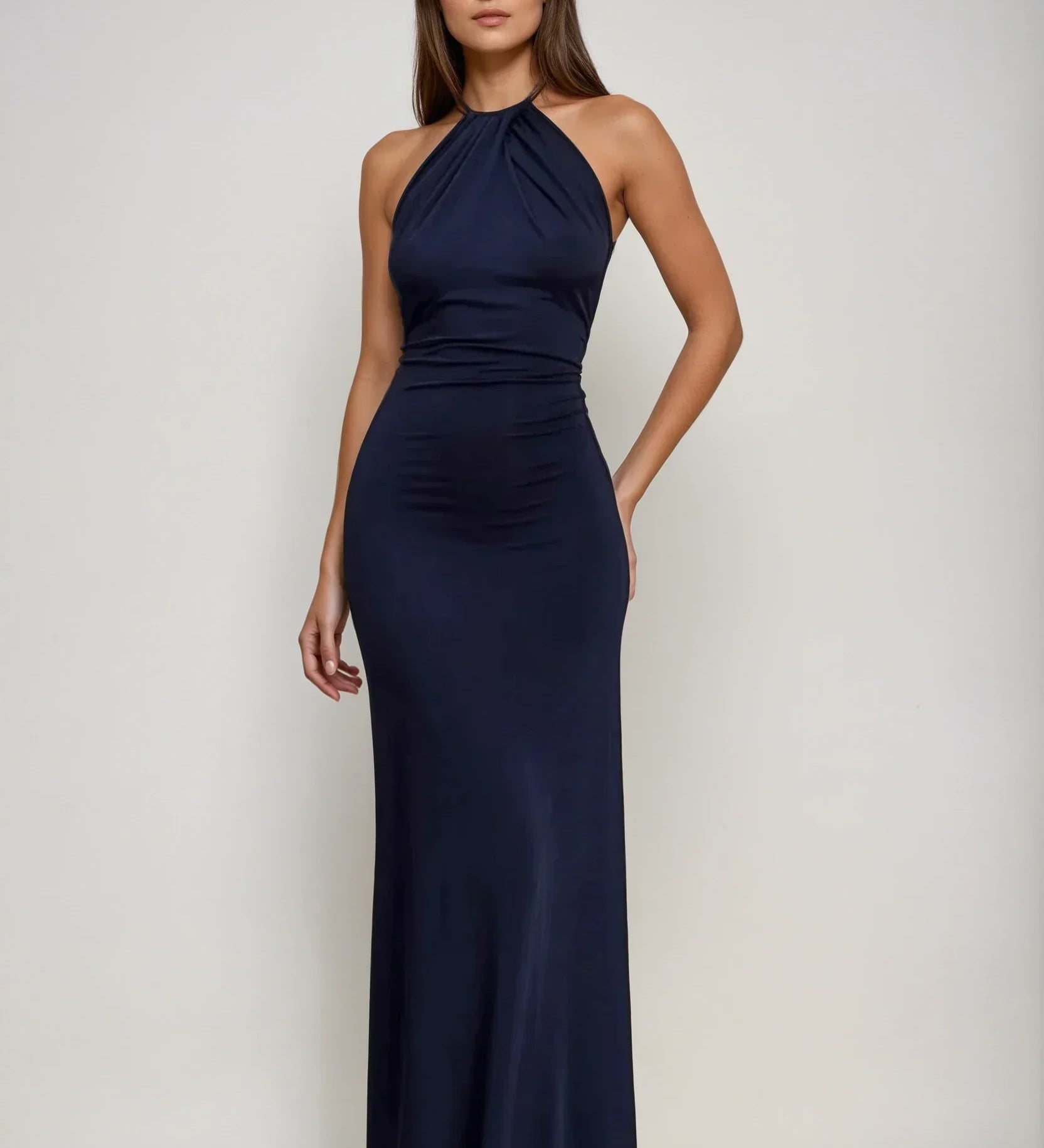JANA | Rochie Maxi cu Guler Halter
