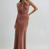 JANA | Rochie Maxi cu Guler Halter
