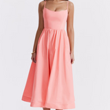 ESTELLE | Rochie Midi cu Corset Elegantă de Vară