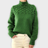 Eva | Pulover cu Model de Tricot Detaliat
