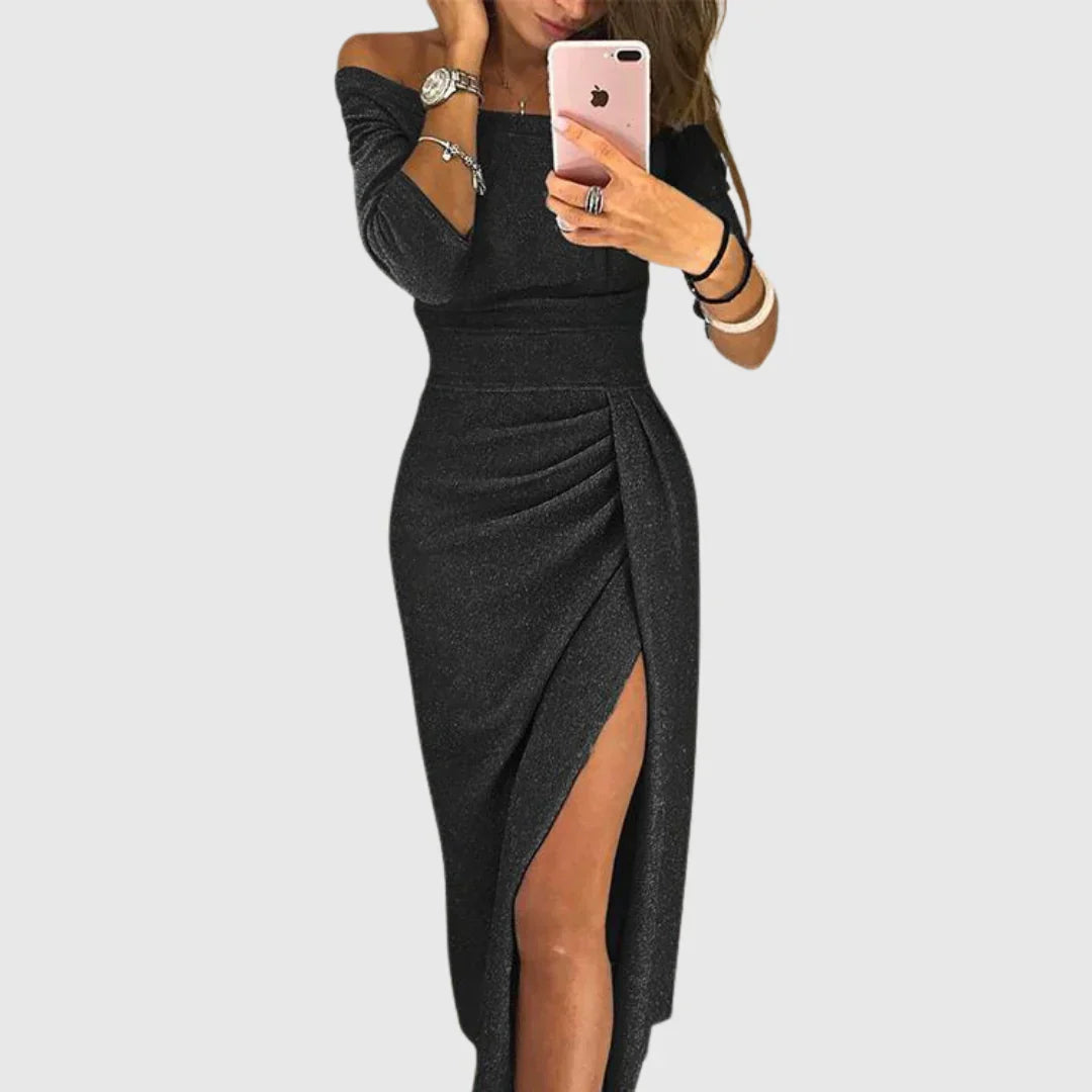Apolonia | Rochie midi stilată