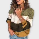 Elisa | Pulover Retro cu Dungi