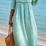 Rochie Midi Albastră Deschisă