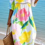 Rochie Midi Floral Colorat