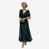 ELIZA™ – ROCHIE VERDE ELEGANTĂ