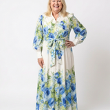 Harper | Rochie Maxi cu Mâneci Lungi și Flori