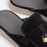 Mule Mediteranean din Suede Negru