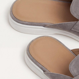 Mule Mediteranean din Suede Gri Deschis