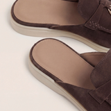 Mule Mediteranean din Suede Maro