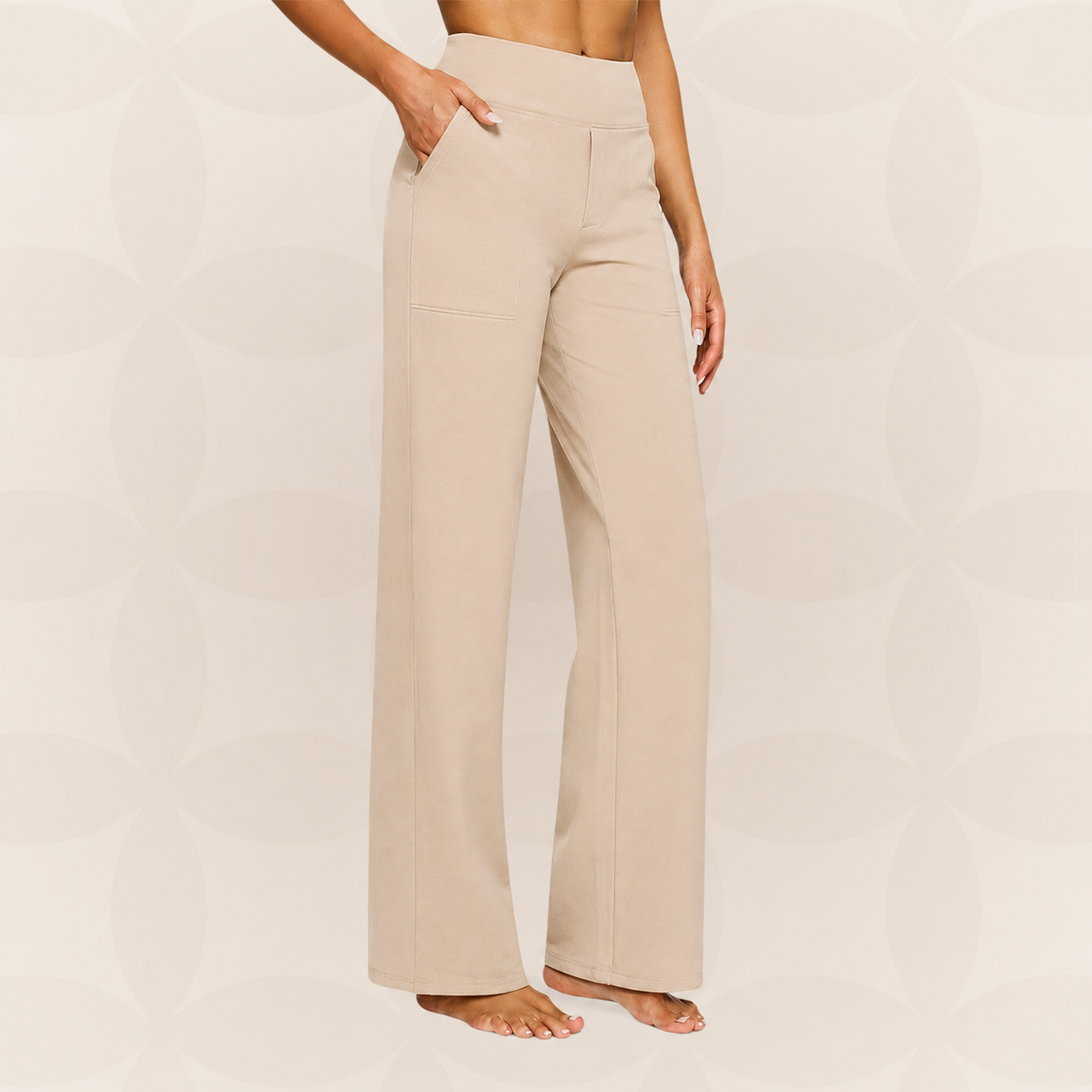 Sanda - Pantaloni comozi cu material elastic