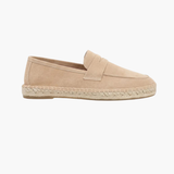 Espadrile Riviera din Suede Bej