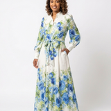 Harper | Rochie Maxi cu Mâneci Lungi și Flori