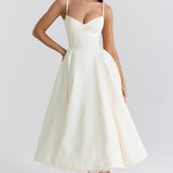 YLIANA | Rochie Midi Romantică de Vară