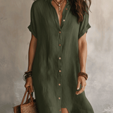 Modern Boho | Rochie Midi din In Fără Efort