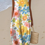 Ella – Rochie midi florală pastelată