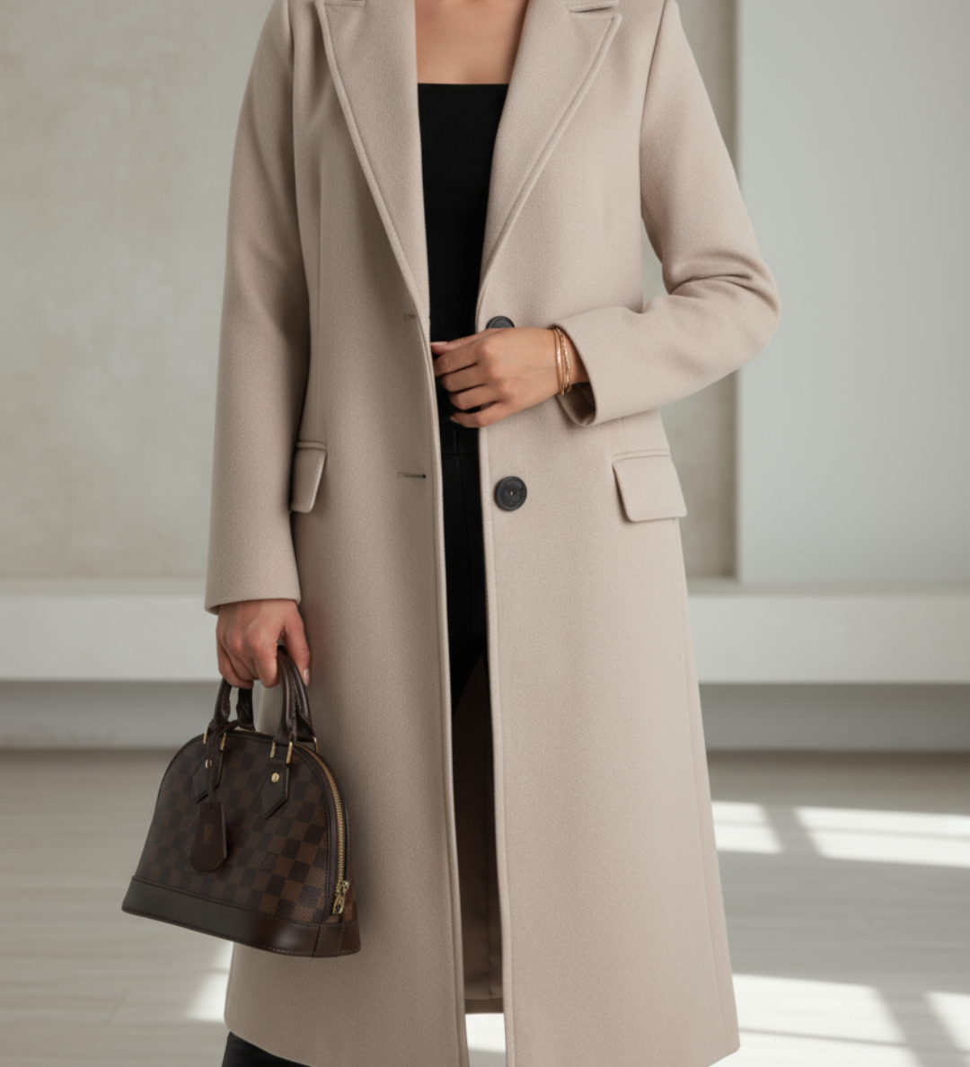 Judith | Palton lung elegant din lână