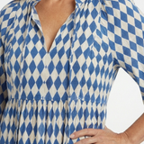 Elodie | Rochie midi cu imprimeu diamante