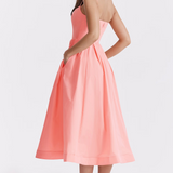 ESTELLE | Rochie Midi cu Corset Elegantă de Vară
