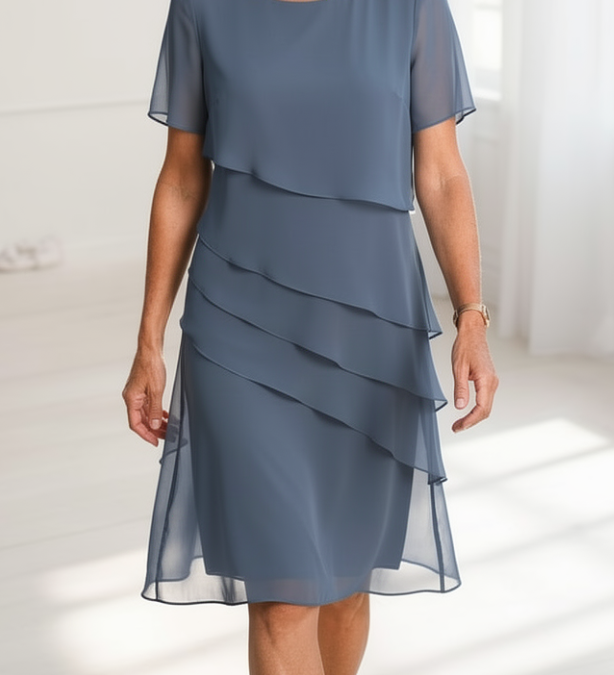Linda - Rochie Elegantă cu Dungi