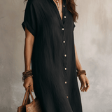 Modern Boho | Rochie Midi din In Fără Efort