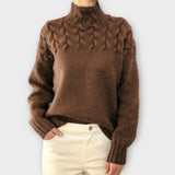 Eva | Pulover cu Model de Tricot Detaliat