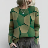 Vera | Pulover cu Model Geometric