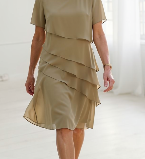 Linda - Rochie Elegantă cu Dungi