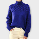 Eva | Pulover cu Model de Tricot Detaliat