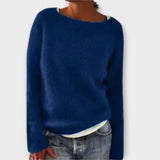 Regine | Pulover din Tricot cu Guler Rotund