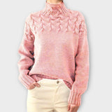 Eva | Pulover cu Model de Tricot Detaliat