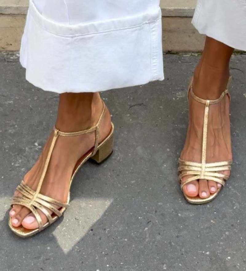 Allegra | Sandale Aurii Eleganță Zilnică