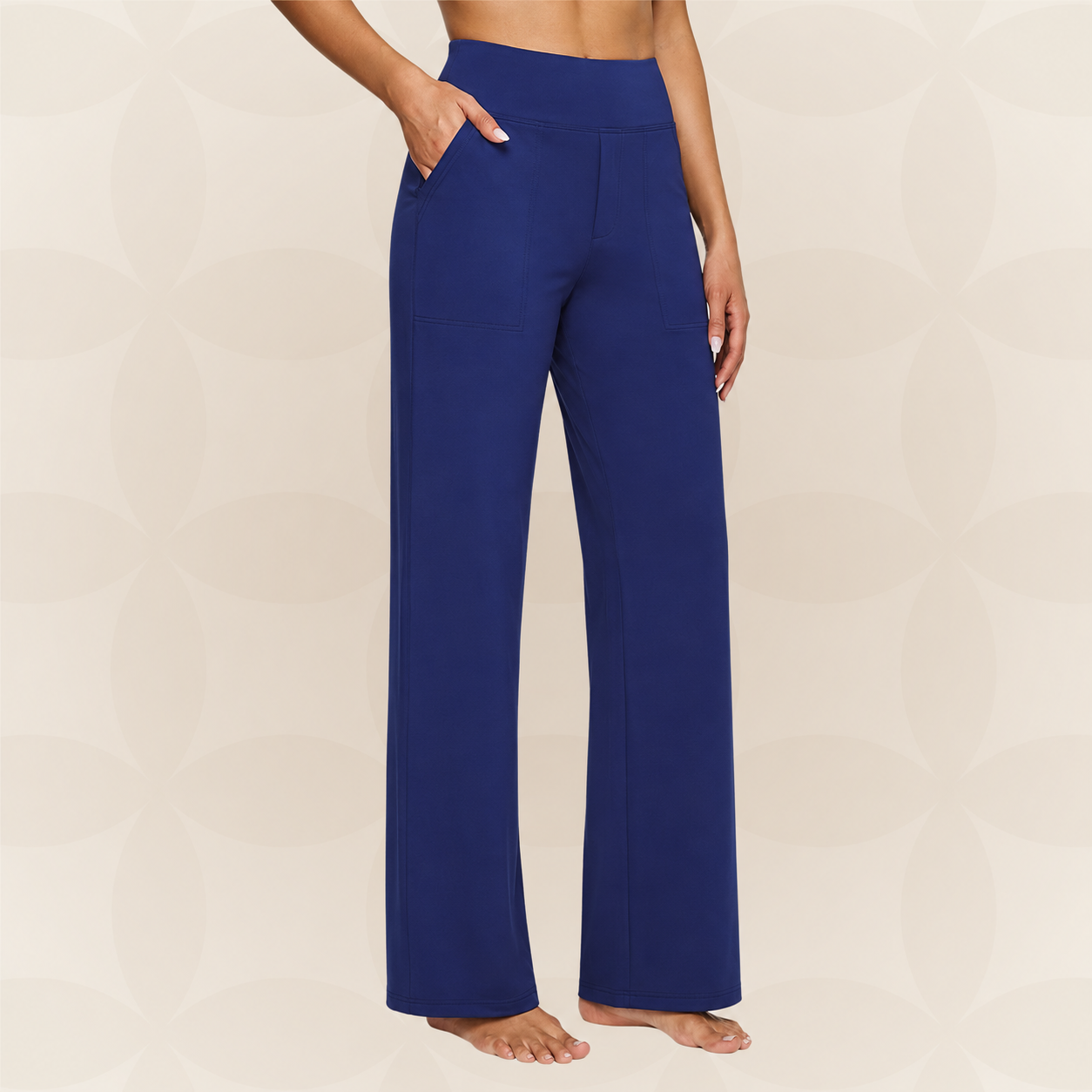 Sanda - Pantaloni comozi cu material elastic