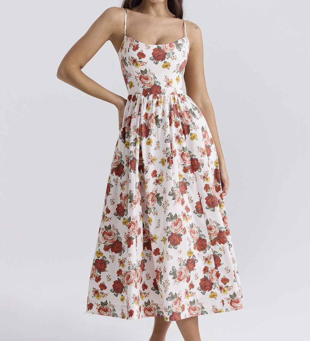 ESTELLE | Rochie Midi cu Corset Elegantă de Vară