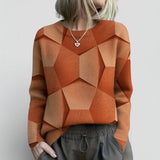 Vera | Pulover cu Model Geometric