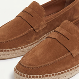 Espadrile Riviera din Suede Maro