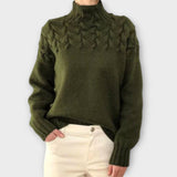 Eva | Pulover cu Model de Tricot Detaliat