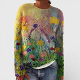 Marta | Pulover cu Model Floral