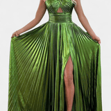 Aikaterini™ | Rochie maxi lucioasă