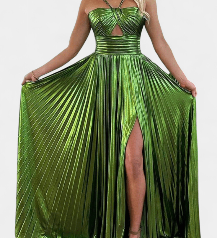 Aikaterini™ | Rochie maxi lucioasă