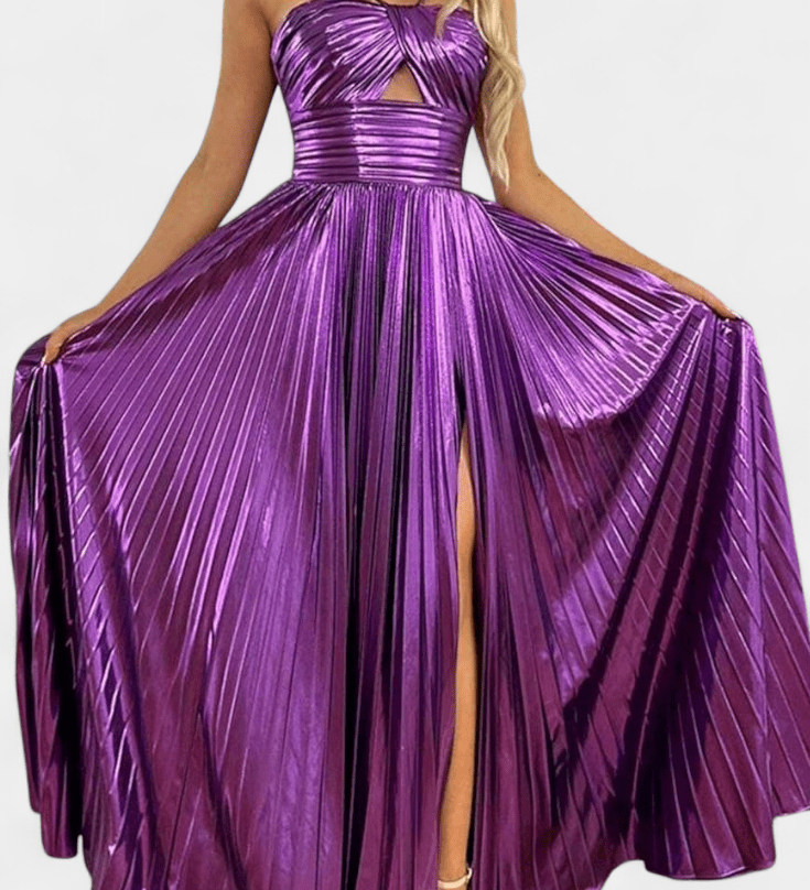 Aikaterini™ | Rochie maxi lucioasă