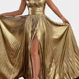 Aikaterini™ | Rochie maxi lucioasă