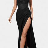 Armoni™ | Rochie cu corset și bretele subțiri