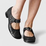 Ileana | Pantofi Mary Jane Retro cu Cataramă Rotundă Léa