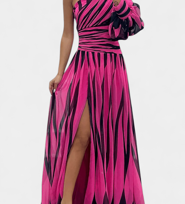 Bethania™ | Rochie maxi în dungi